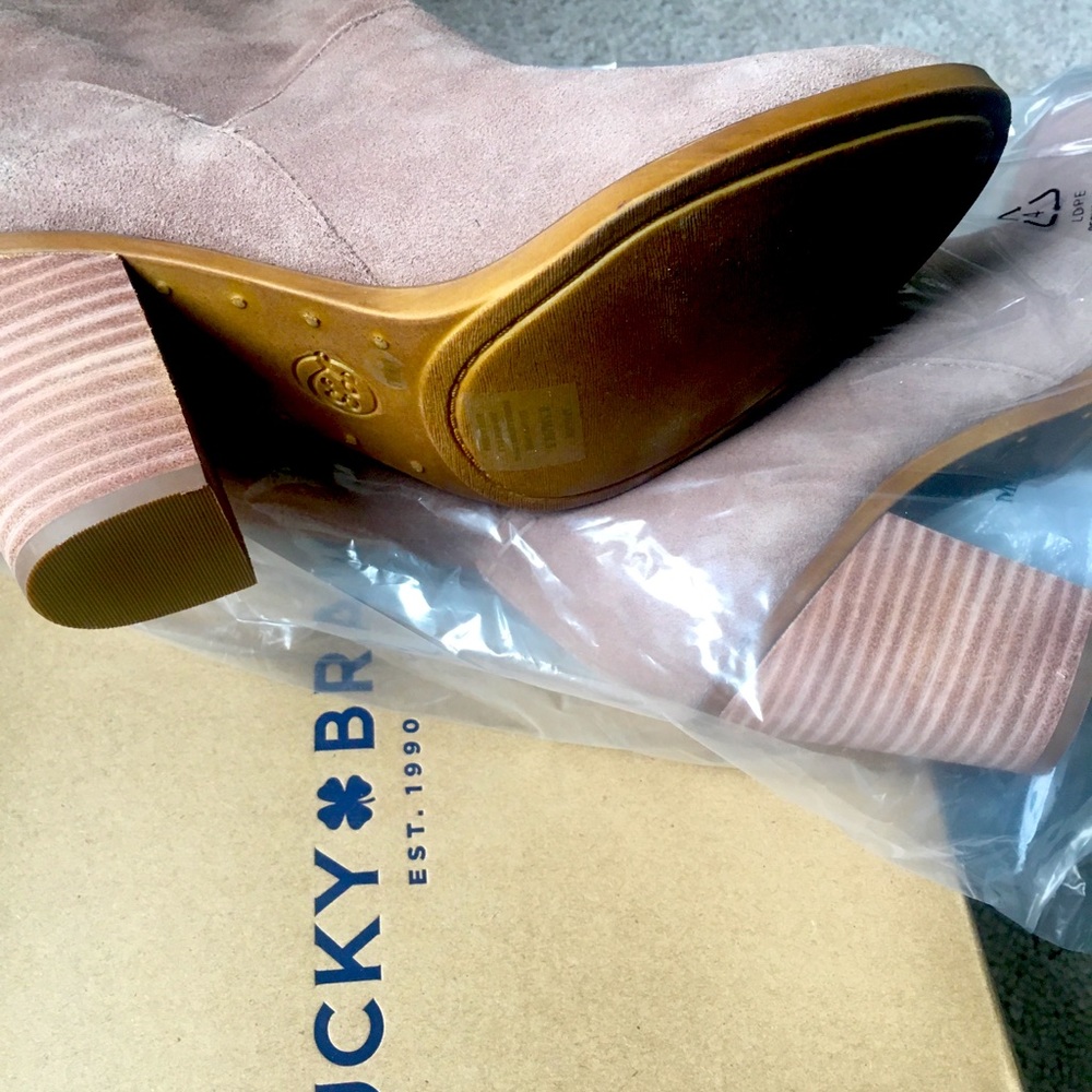 Tan slouch boots (Lucky Brand)